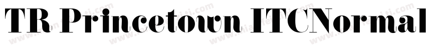 TR Princetown ITCNormal字体转换